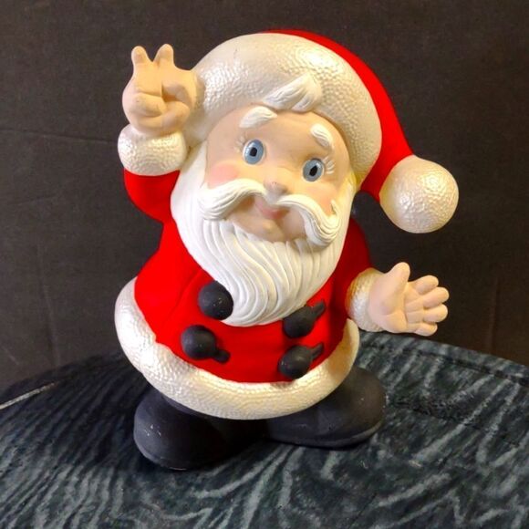 Vintage Ceramic Santa Peace Sign. Ch 1A - Picture 1 of 5